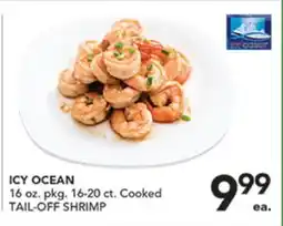 Pete's Fresh Market ICY OCEAN 16 oz. pkg. 16-20 ct. Cooked TAIL-OFF SHRIMP offer
