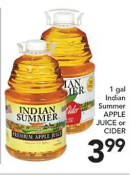 Pete's Fresh Market 1 gal Indian Summer APPLE JUICE or CIDER offer