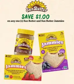 Sprouts Farmers Market Sun Butter and Sun Butter Jammies offer