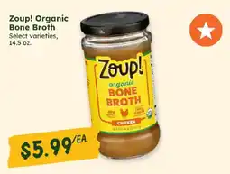 Sprouts Farmers Market Zoup! organic bone broth offer