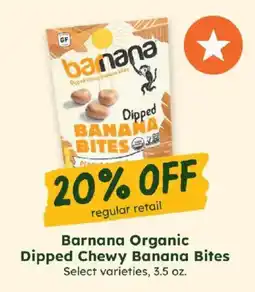 Sprouts Farmers Market Barnana Organic Dipped Chewy Banana Bites offer