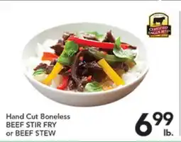 Pete's Fresh Market Hand Cut Boneless BEEF STIR FRY or BEEF STEW offer