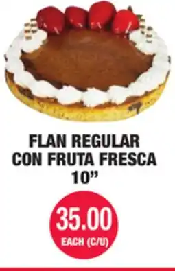 Carnicerias Jimenez FLAN REGULAR CON FRUTA FRESCA offer