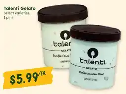 Sprouts Farmers Market Talenti gelato offer