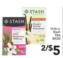 Pete's Fresh Market 18-20 ct. Stash TEA BAGS offer