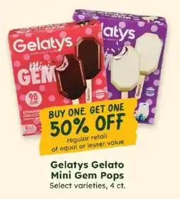 Sprouts Farmers Market Gelatys Gelato Mini Gem Pops offer