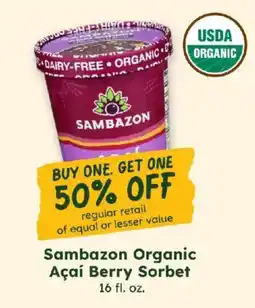 Sprouts Farmers Market Sambazon Organic Açaí Berry Sorbet offer