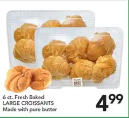 Pete's Fresh Market 6 ct. Fresh Baked LARGE CROISSANTS offer