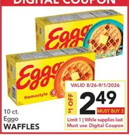Pete's Fresh Market 10 ct. Eggo WAFFLES offer