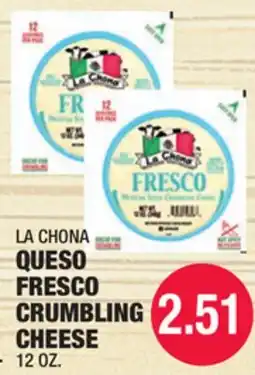 Carnicerias Jimenez LA CHONA QUESO FRESCO CRUMBLING CHEESE offer