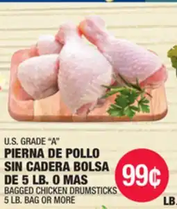 Carnicerias Jimenez U.S. GRADE A PIERNA DE POLLO SIN CADERA BOLSA DE 5 LB. O MAS offer