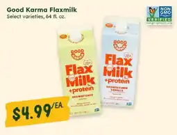 Sprouts Farmers Market Good Karma Flaxmilk offer