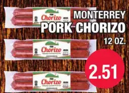 Carnicerias Jimenez MONTERREY PORK CHORIZO offer