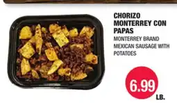 Carnicerias Jimenez CHORIZO MONTERREY CON PAPAS offer