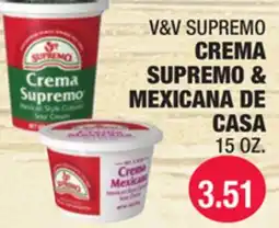 Carnicerias Jimenez V&V SUPREMO CREMA SUPREMO & MEXICANA DE CASA offer