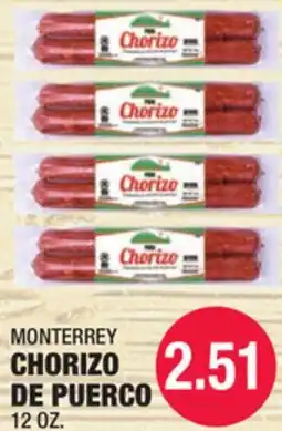 Carnicerias Jimenez MONTERREY CHORIZO DE PUERCO offer