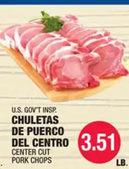 Carnicerias Jimenez U.S. GOV'T INSP. CHULETAS DE PUERCO DEL CENTRO offer