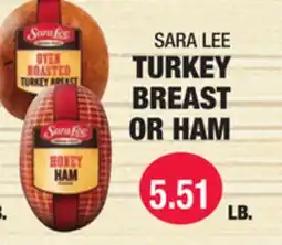 Carnicerias Jimenez SARA LEE TURKEY BREAST OR HAM offer
