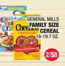 Carnicerias Jimenez GENERAL MILLS FAMILY SIZE CEREAL offer