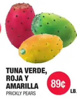 Carnicerias Jimenez TUNA VERDE, ROJA Y AMARILLA offer