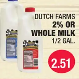 Carnicerias Jimenez DUTCH FARMS 2% OR WHOLE MILK offer
