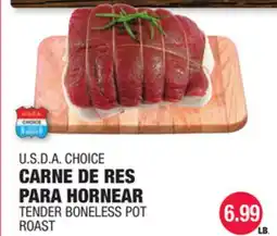 Carnicerias Jimenez U.S.D.A CHOICE CARNE DE RES PARA HORNEAR offer