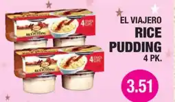 Carnicerias Jimenez EL VIAJERO RICE PUDDING offer