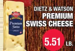 Carnicerias Jimenez DIETZ & WATSON PREMIUM SWISS CHEESE offer