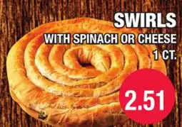 Carnicerias Jimenez SWIRLS WITH SPINACH OR CHEESE offer