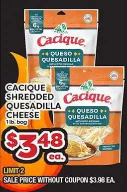 Torres Supermercado CACIQUE SHREDDED QUESADILLA CHEESE offer