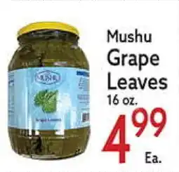 World Fresh Market Mushu Grape Leaves offer