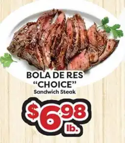 Torres Supermercado BOLA DE RES CHOICE Sandwich Steak offer