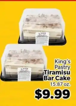 Living Fresh Market King's Pastry Tiramisu Bar Cake offer