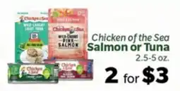 Living Fresh Market Chicken of the Sea Salmon or Tuna offer