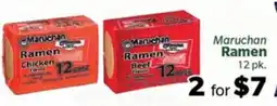 Living Fresh Market Maruchan Ramen offer