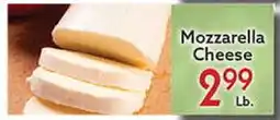 World Fresh Market Mozzarella Cheese offer
