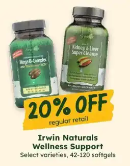 Sprouts Farmers Market Irwin Naturals Wellness Support offer