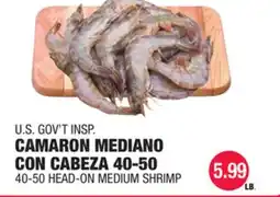 Carnicerias Jimenez U.S. GOV'T INSP. CAMARON MEDIANO CON CABEZA 40-50 offer