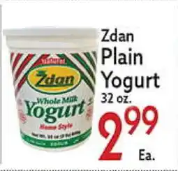 World Fresh Market Zdan Plain Yogurt offer
