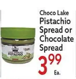 World Fresh Market Choco Lake Pistachio Spread or Chocolate Spread offer