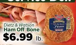 Living Fresh Market Dietz & Watson Ham Off Bone offer