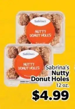 Living Fresh Market Sabrina's Nutty Donut Holes offer