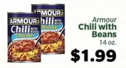 Living Fresh Market Armour Chili with Beans offer