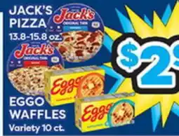Torres Supermercado JACK'S PIZZA E EGGO WAFFLES offer