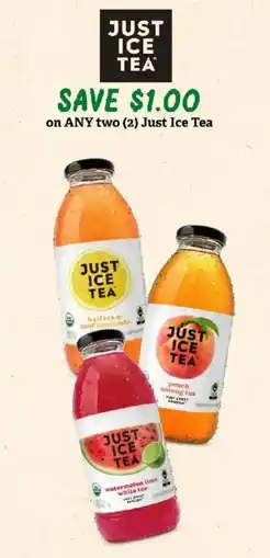 Sprouts Farmers Market Just Ice Tea offer