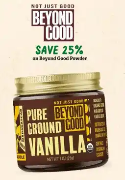 Sprouts Farmers Market Beyond Good Pure Ground Vanilla offer