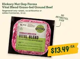 Sprouts Farmers Market Hickory Nut Gap Farms Vital Blend Grass-fed Ground Beef offer