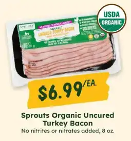 Sprouts Farmers Market Sprouts Organic Uncured Turkey Bacon offer