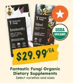 Sprouts Farmers Market Fantastic Fungi Organic Dietary Supplements offer