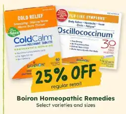 Sprouts Farmers Market Boiron Homeopathic Remedies offer